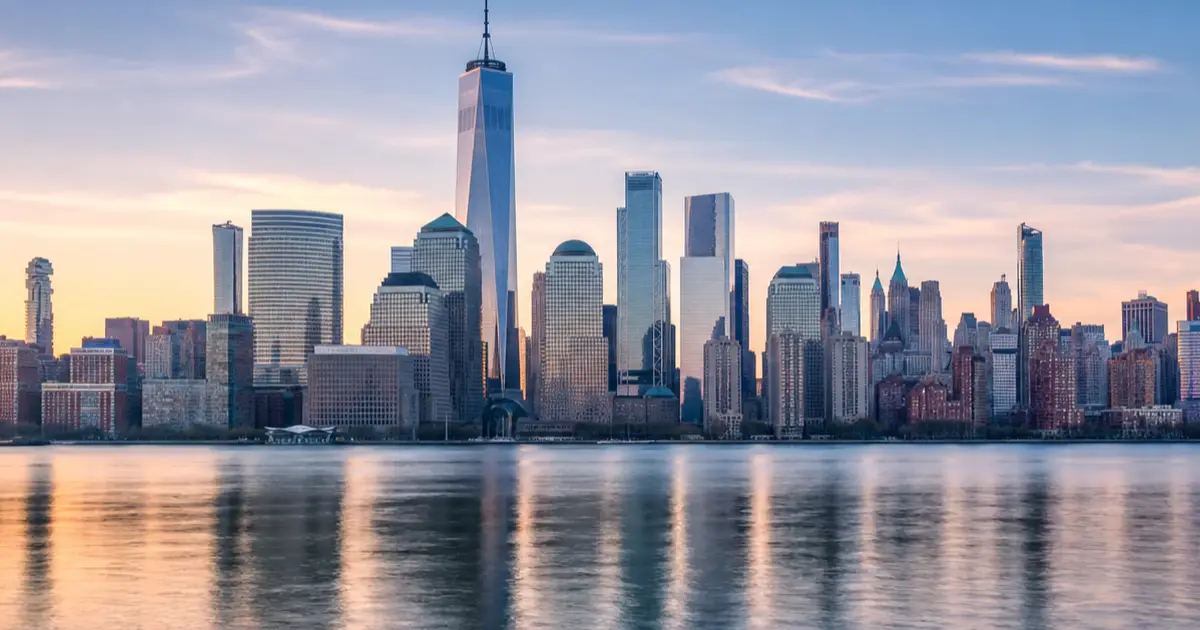 New York City skyline at dawn representing the state's opioid treatment system and recovery